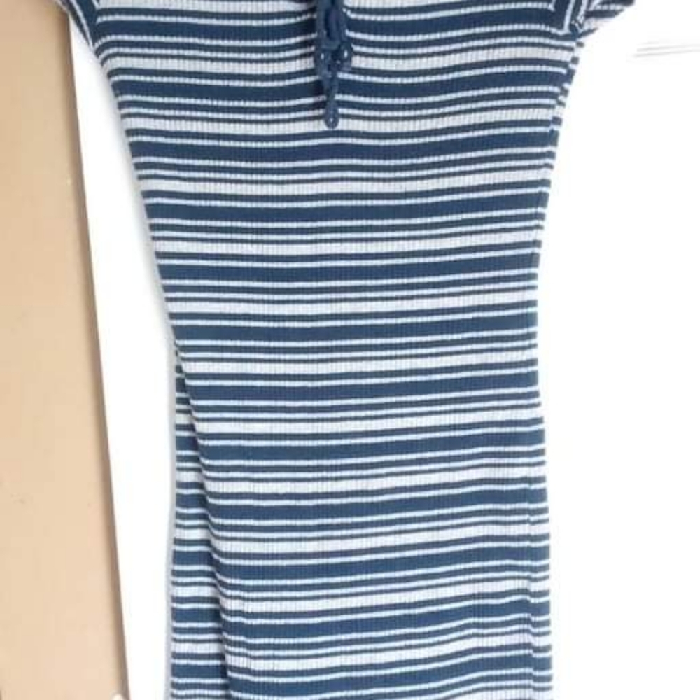 Women's Pre Owned Blue White Dress Size Medium By Derek Heart.